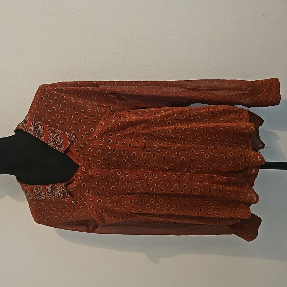 Free People Sheer Button Down - Picture 3 of 8